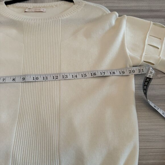 Maria Pavan Women’s M Long Sleeve Beige Sweater - Picture 3 of 6